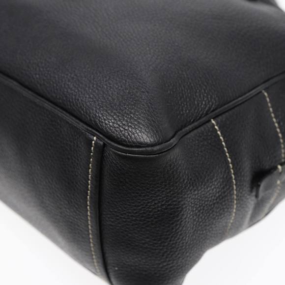 PRADA Tote Bag Leather Black Silver Auth bs16964 - Picture 16 of 16